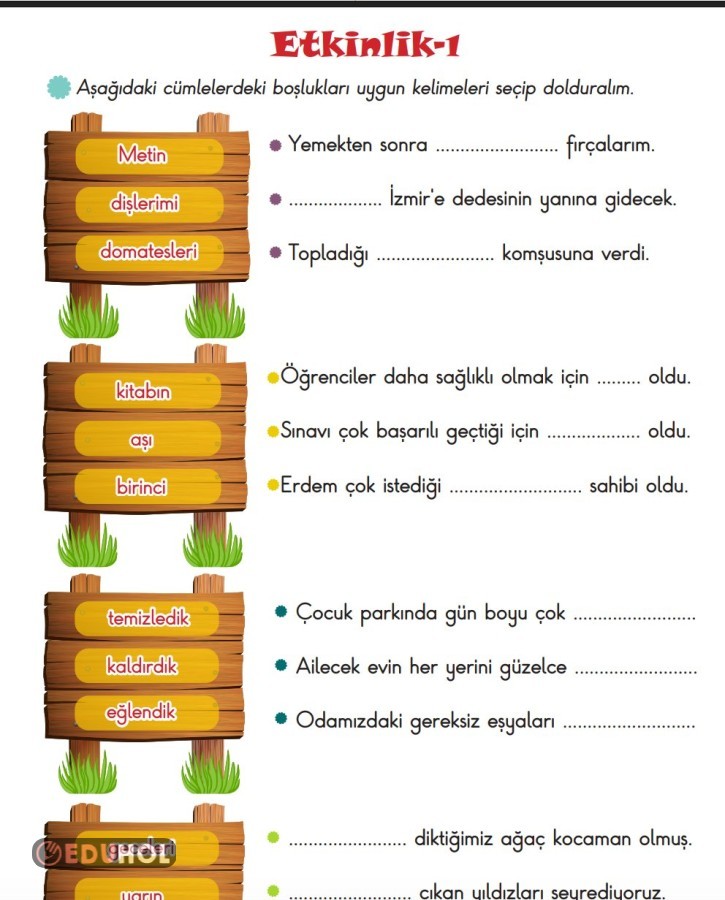 Etkinlik | Eduhol - Ders Videoları İzle Online Test Çöz Etkinlik İndir