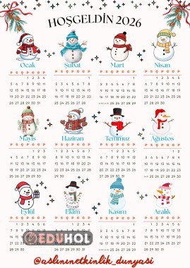 2026 Yılı Takvim