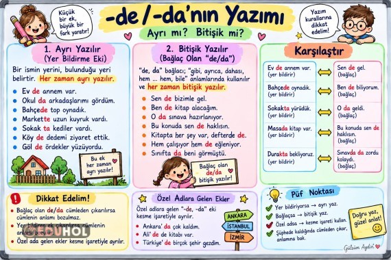 -de/ -da 'nın Yazımı
