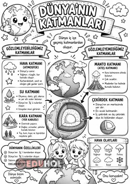 3.Sınıf Fen Bilimleri 7 ünite özeti Görsel tasarım