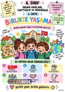 4. Sınıf İnsan Hakları, Yurttaşlık ve Demokrasi – 6. Ünite: Birlikte Yaşama