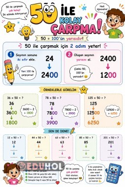 50 ile kolay çarpma