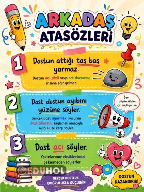 ARKADAŞ ATASÖZLERI VE DEYİMLER