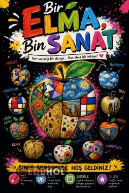 BİR  ELMA BİN SANAT