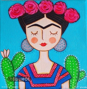 🌺 Çiçek Taçlı Frida