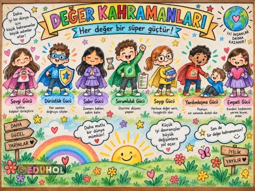 DEĞER KAHRAMANLARI – Her Değer Bir Süper Güçtür!