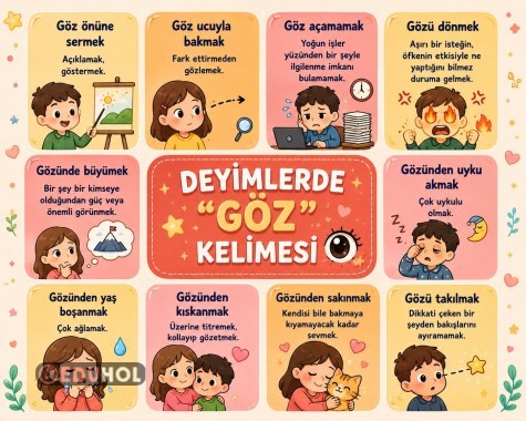 DEYİMLERDE GÖZ POSTER