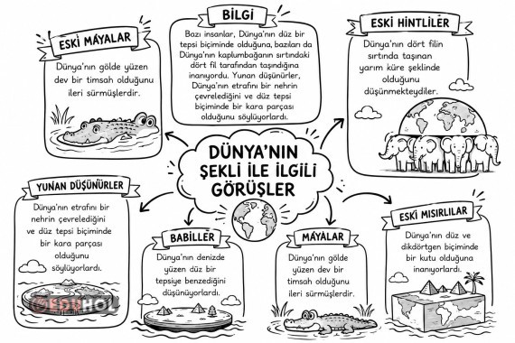 DÜNYA NIN ŞEKLİ İLE İLGİLİ GÖRÜŞLER