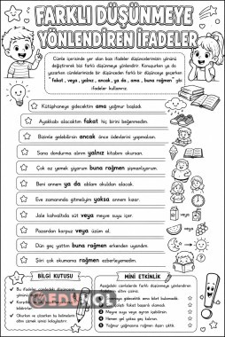 FARKLI DÜŞÜNMEYE YÖNLENDİREN İFADELER
