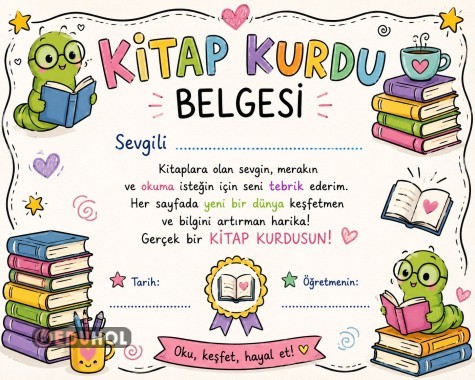 KITAP KURDU BELGESİ