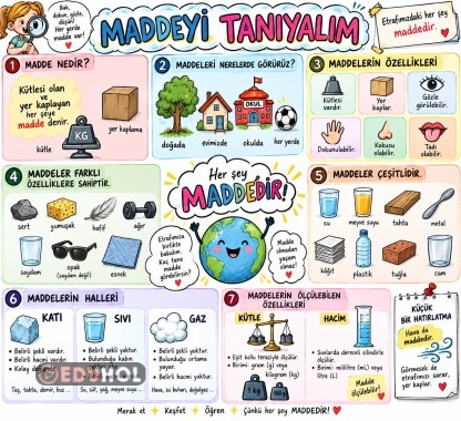 MADDEYİ TANIYALIM