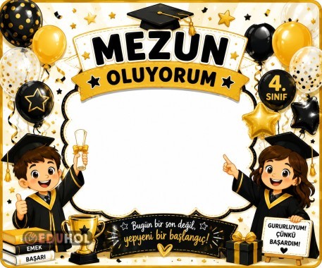 MEZUN OLUYORUM 105X85 CM