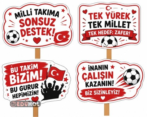 MİLLİ TAKIMA DESTEK PANKART