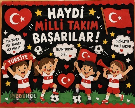 MİLLİ TAKIMA DESTEK PANOSU