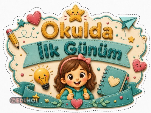 Okulda İlk Gün  (pankart)