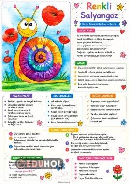 Renkli Salyangoz 🐌Hayal Gücünü Renklerle Keşfet!
