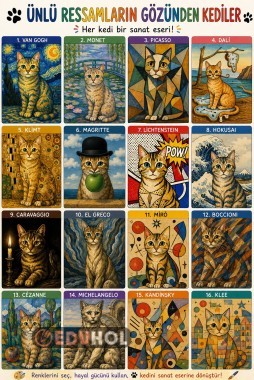 SANAT AKIMLARIYLA KEDİLER😺