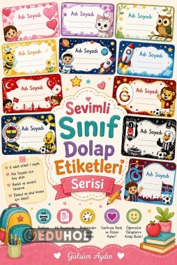 🌈 Sevimli Sınıf Dolap Etiketleri Serisi