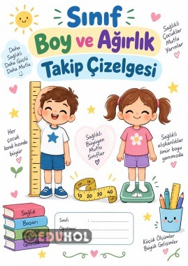 Sınıf Boy ve Ağırlık Takip Çizelgesi (excel)
