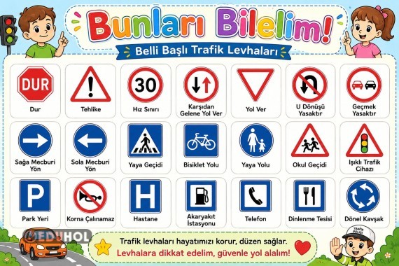 Trafik İşaretleri Poster (90×60 cm)