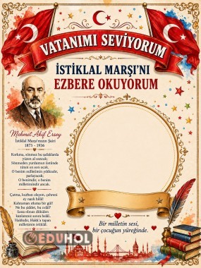 ⭐ Vatanımı Seviyorum – İstiklal Marşı Belgem