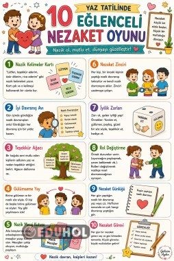 ❤️ Yaz Tatilinde 10 Eğlenceli Nezaket Oyunu