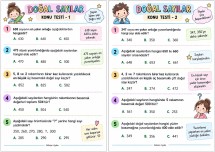 DOĞAL SAYILAR KONU TESTİ 1