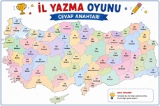 HARITADA İL YAZMA OYUNU