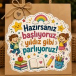“Okuluna Hoş Geldin Çanta Etiketi”