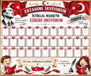 🇹🇷 VATANIMI SEVİYORUM, İSTİKLAL MARŞI’NI EZBERE OKUYORUM!