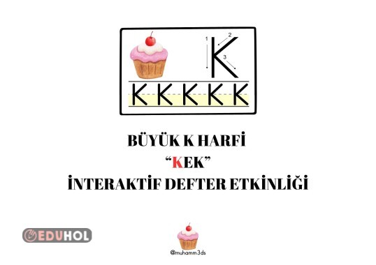 BÜYÜK K SESİ KEK İNTERAKTİF DEFTER
