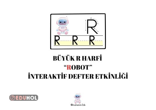 BÜYÜK R SESİ İNTERAKTİF DEFTER ETKİNLİĞİ