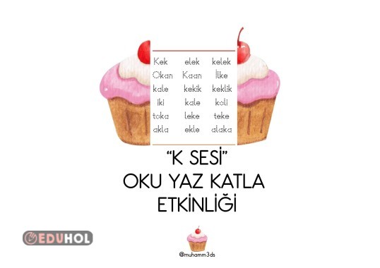 K SESİ  OKU YAZ KATLA  ETKİNLİĞİ