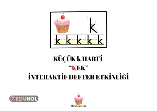 KÜÇÜK K SESİ KEK İNTERAKTİF DEFTER