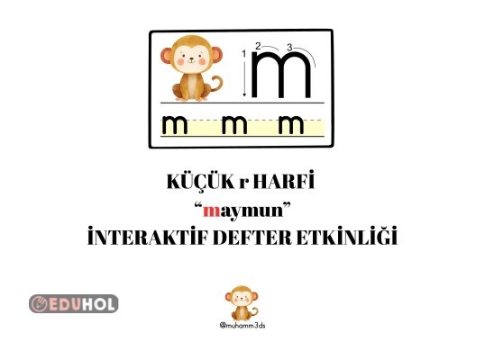 KÜÇÜK M SESİ MAYMUN İNTERAKTİF DEFTER