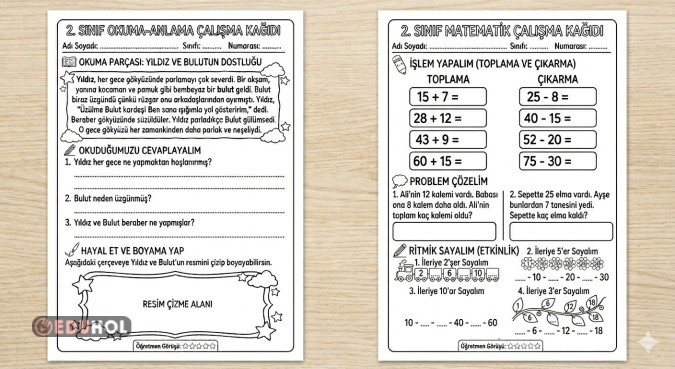 2.SINIF OKUMA-ANLAMA-TOPLAMA-ÇIKARMA-RİTMİK