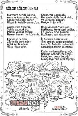 BÖLGE BÖLGE ÜLKEM ŞİİİRİ
