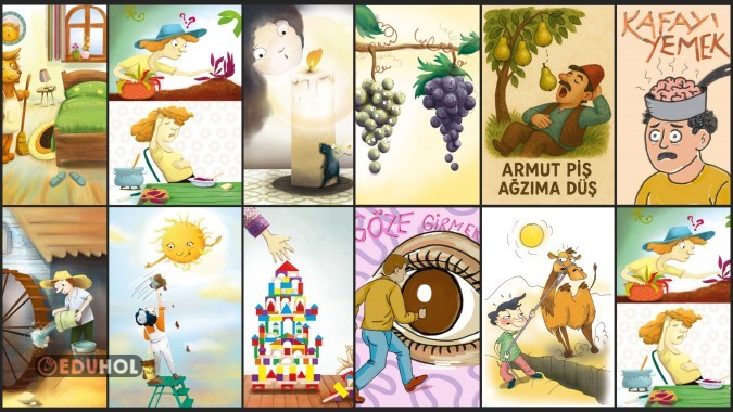 Atasözleri Kartları Defter Yapıştırma 5