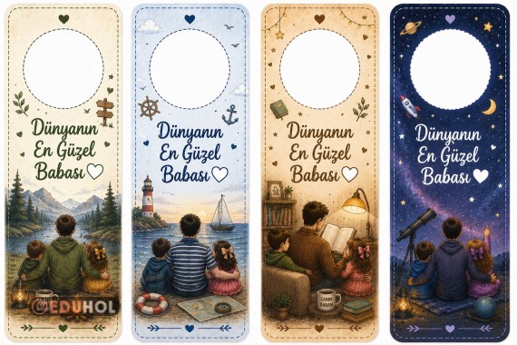 Babalar Günü Kitap Ayraçları 4