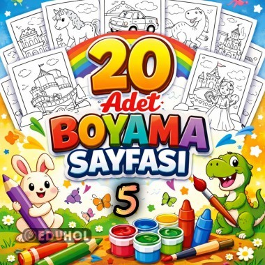 Boyama Sayfaları 5 (20 Sayfa)