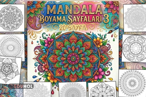 Mandala Boyama Sayfaları 3