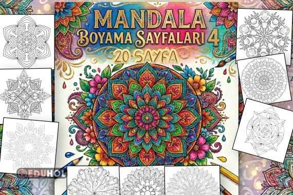 Mandala Boyama Sayfaları 4