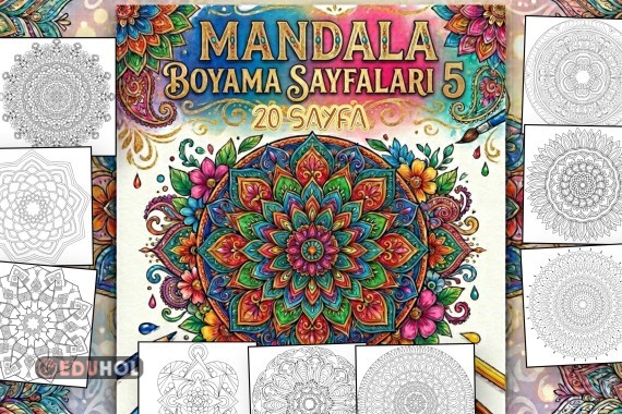 Mandala Boyama Sayfaları 5