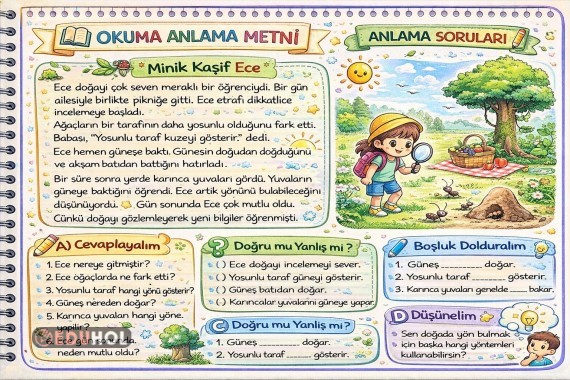 Okuma Anlama (Minik Kaşif Ece)