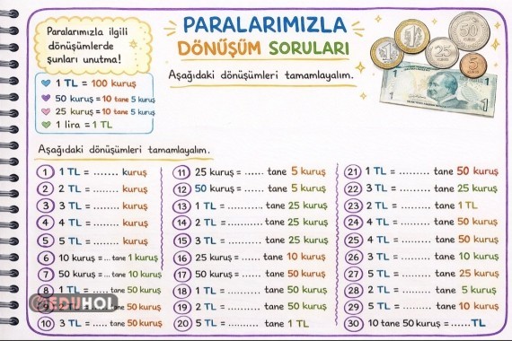 Paralarımız Dönüşüm Soruları