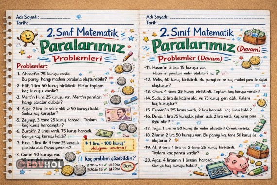 Paralarımız Problemler (20 Soru)