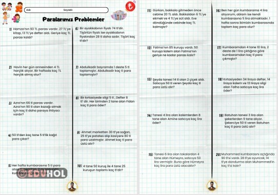 Paralarımız Problemler (20 Soru)