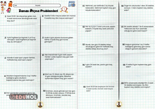 Zaman Ölçme Problemleri