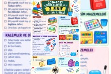 3.Sınıf İhtiyaç Listesi