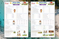 Türkçe Hafta Sonu Çalışma Sayfaları